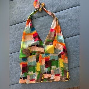 Gorgeous Silk Halter Top